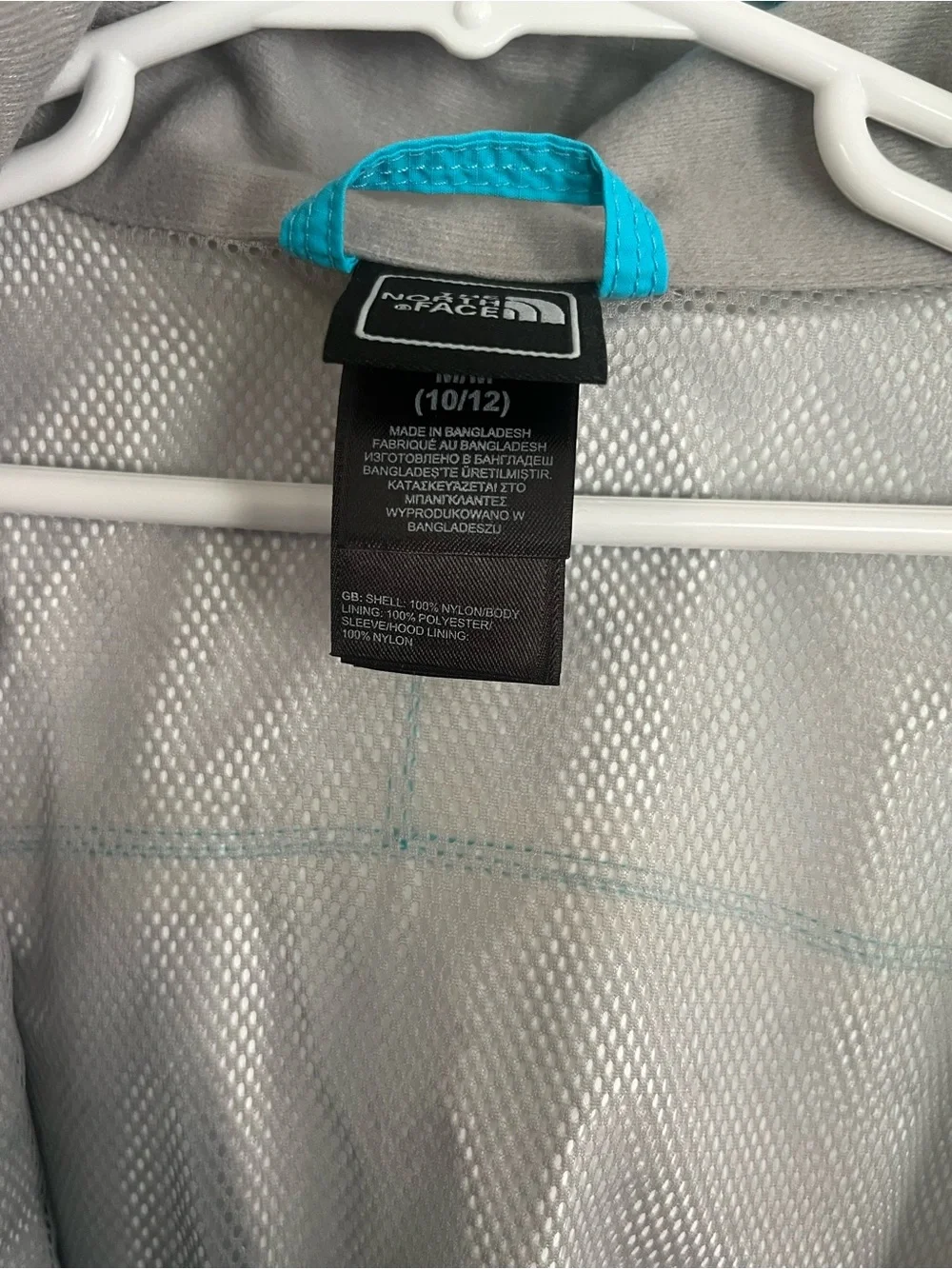 The North Face Resolve Blue Hooded Kids Rain Jacket